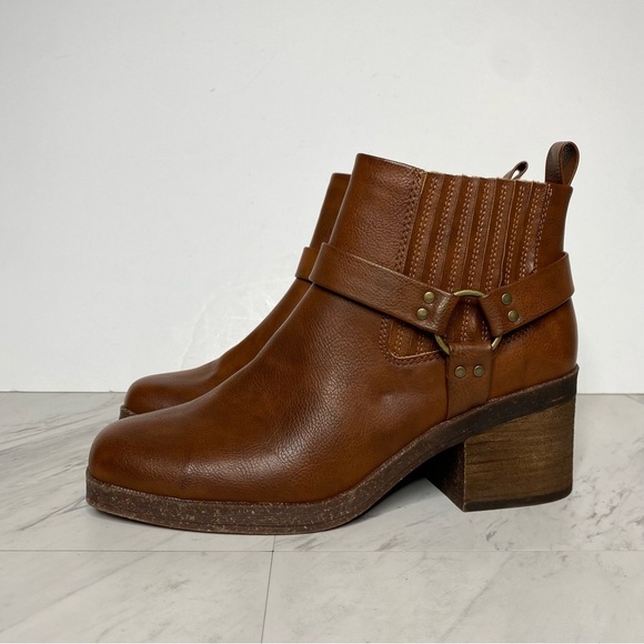 New! BOC Lowri Brown Faux Leather Stirrup Bootie 10M - Picture 14 of 14